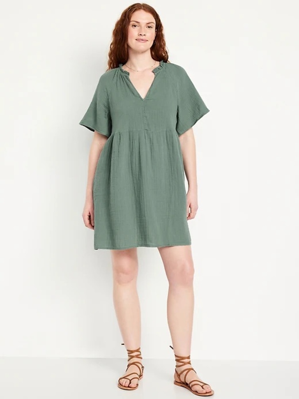 Old Navy Sage Green Woven Dress